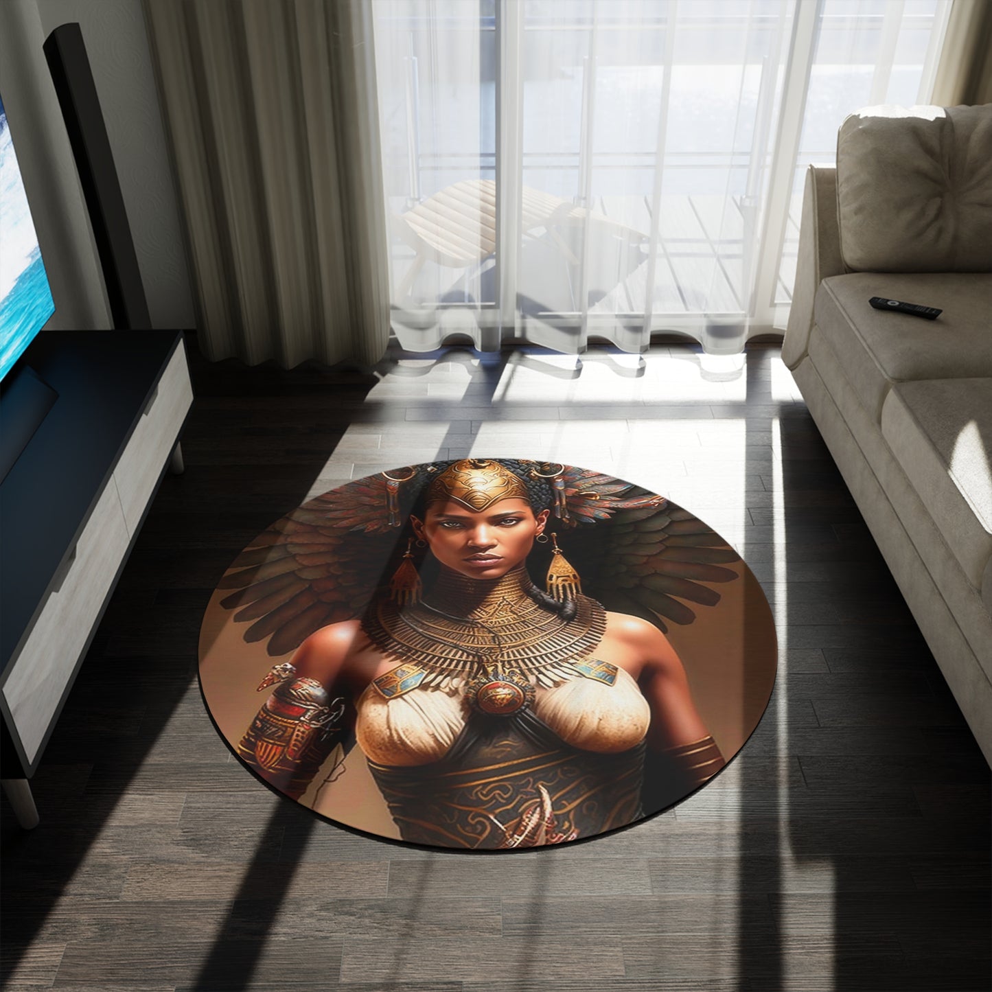 Isis/Auset Round Meditation/Ritual Rug