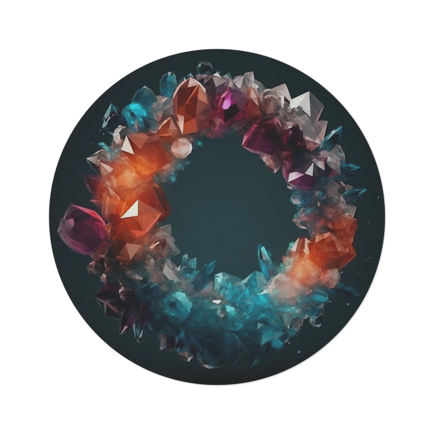 Crystal #2 Round Meditation/Ritual Rug