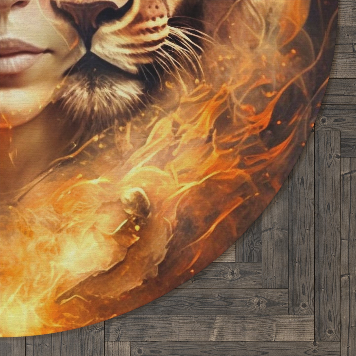 Courage of Fire Meditation/Ritual Rug