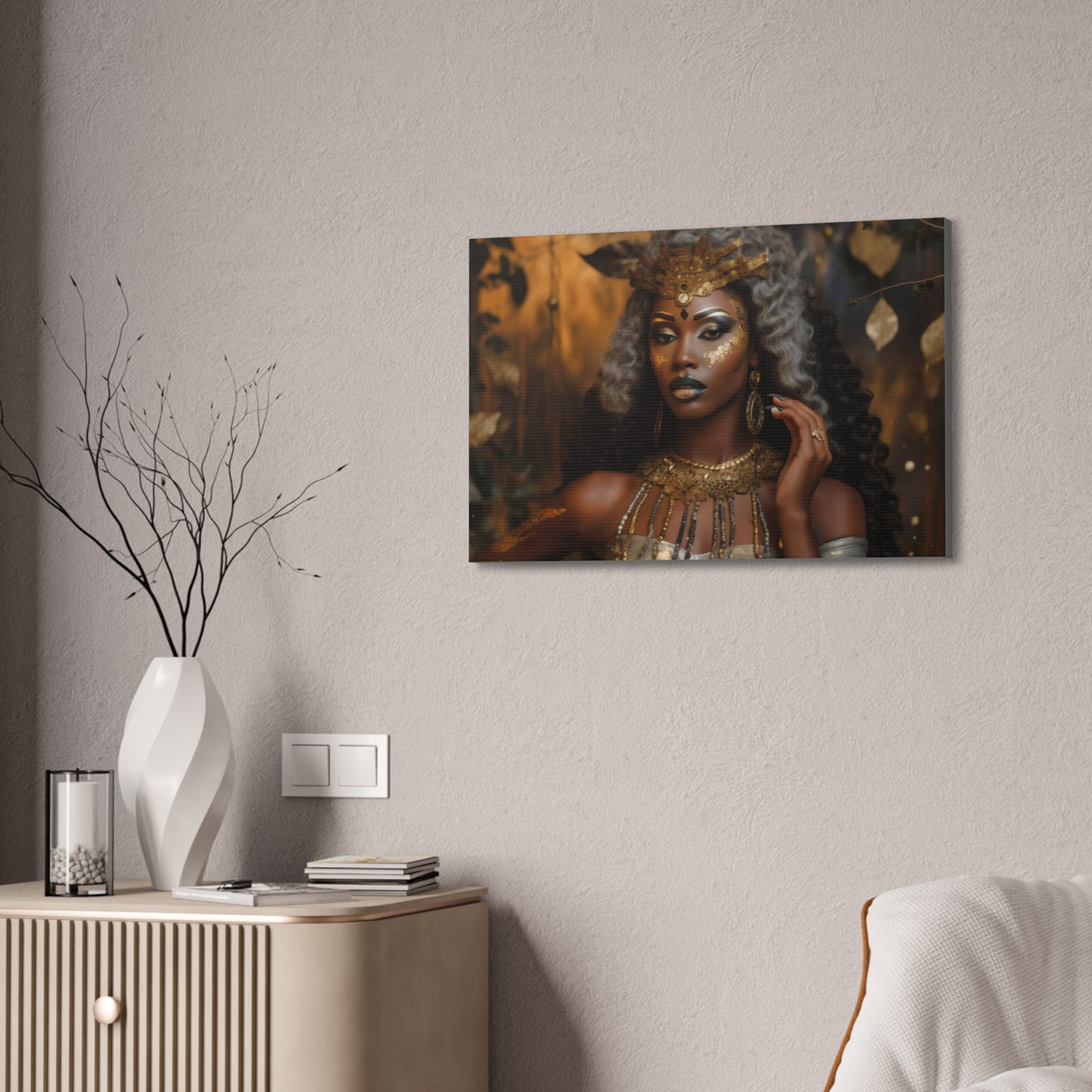 Sacred Metal Goddess Series #4 Canvas