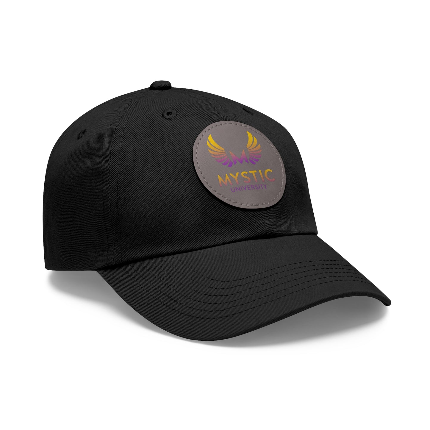 Mystic University Hat with Leather Patch (Round)- Activations