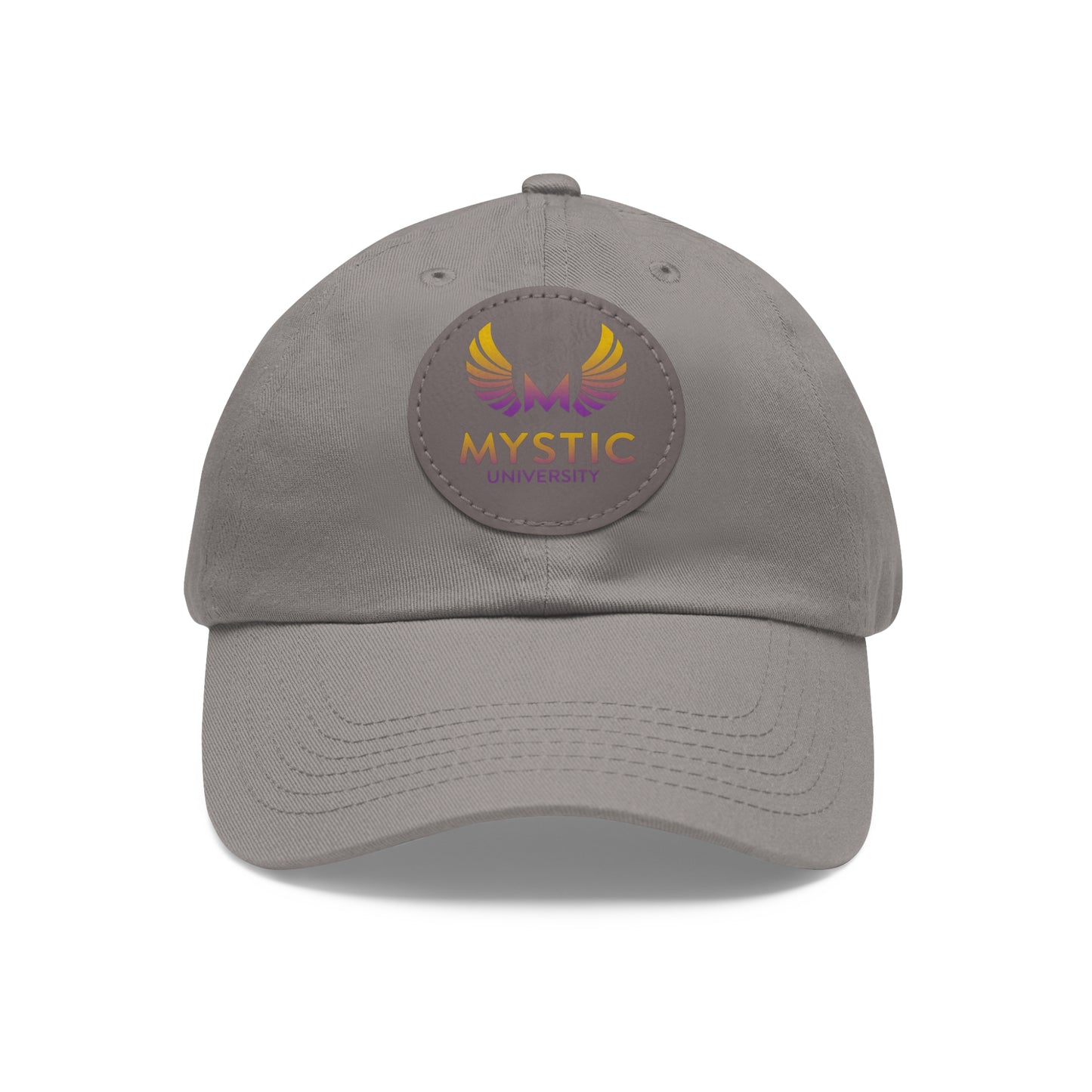 Mystic University Hat with Leather Patch (Round)- Activations