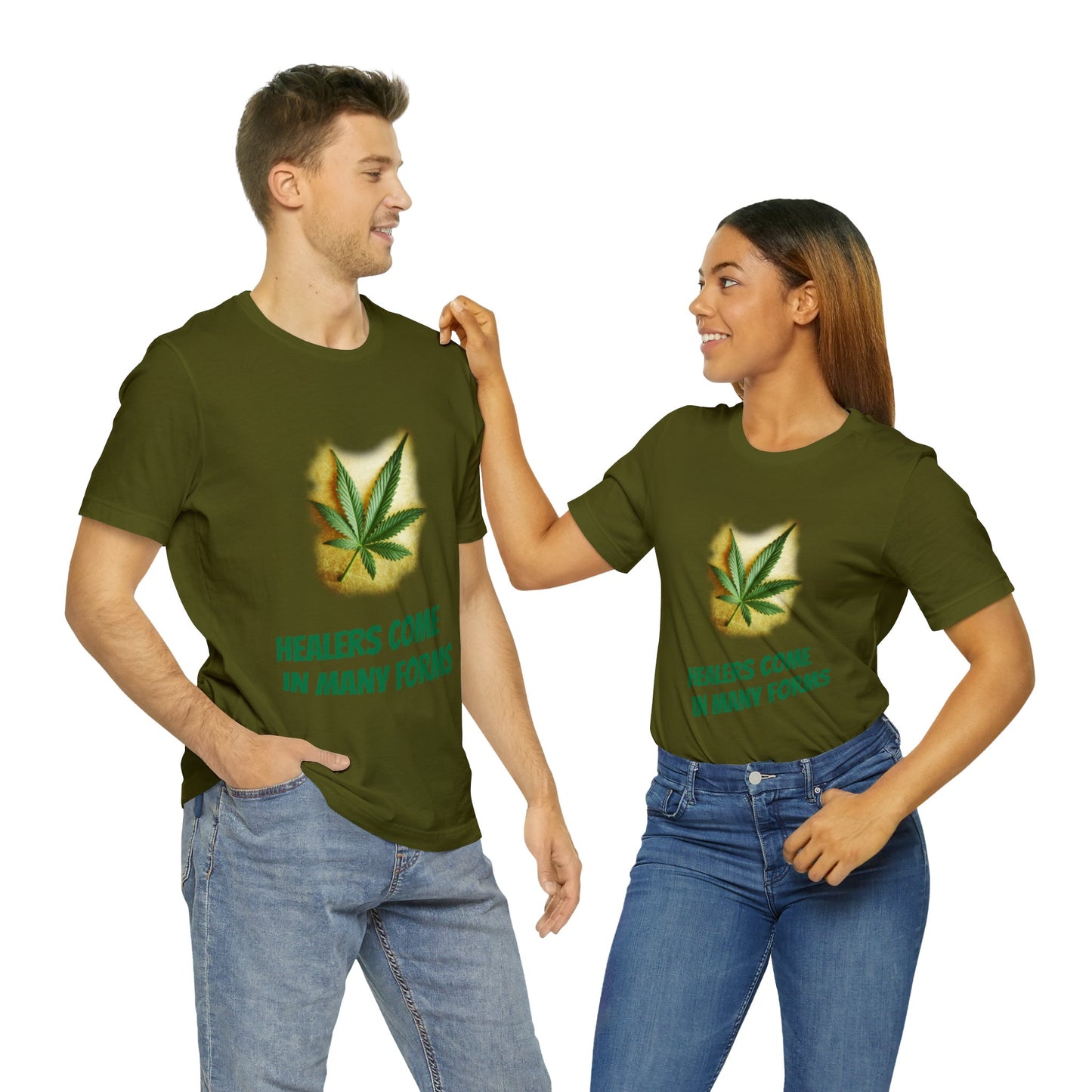 Healers Come in Many Forms T-shirt -Unisex - cannabis