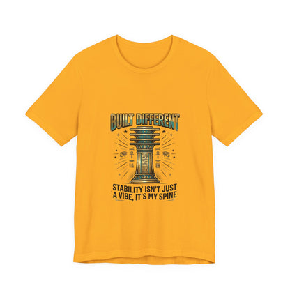 "Built Different"- Djed Pillar Stability T-Shirt