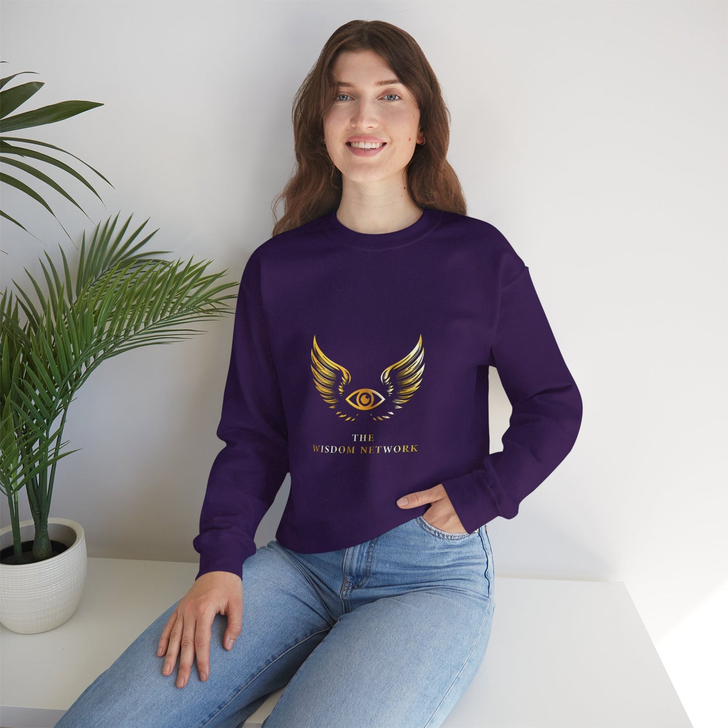 TWN Crewneck Sweatshirt - The Wisdom Network - Unisex Heavy Blend