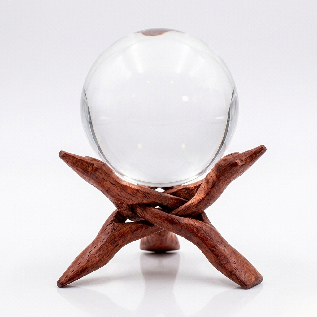 Clear Quartz Crystal Ball for Scrying- Divination- Intuition Enhancement