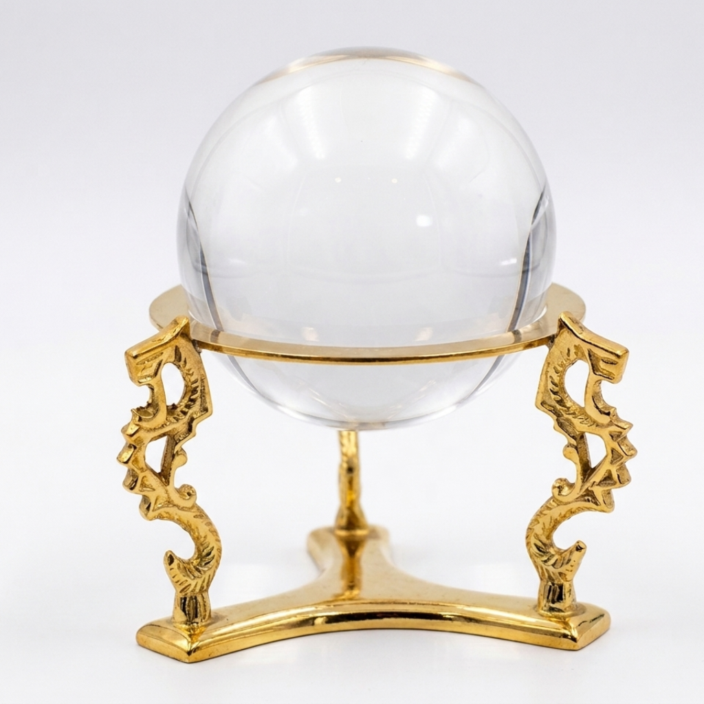 Clear Quartz Crystal Ball for Scrying- Divination- Intuition Enhancement