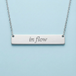 2026 Word of Manifestation Custom Engraved Necklace — Personalized Nameplate Pendant