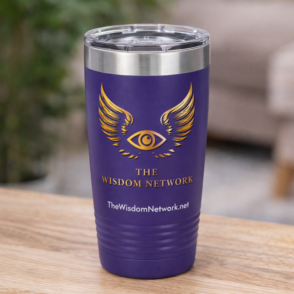 20oz Insulated Potion Tumbler – Purple ‘The Wisdom Network’