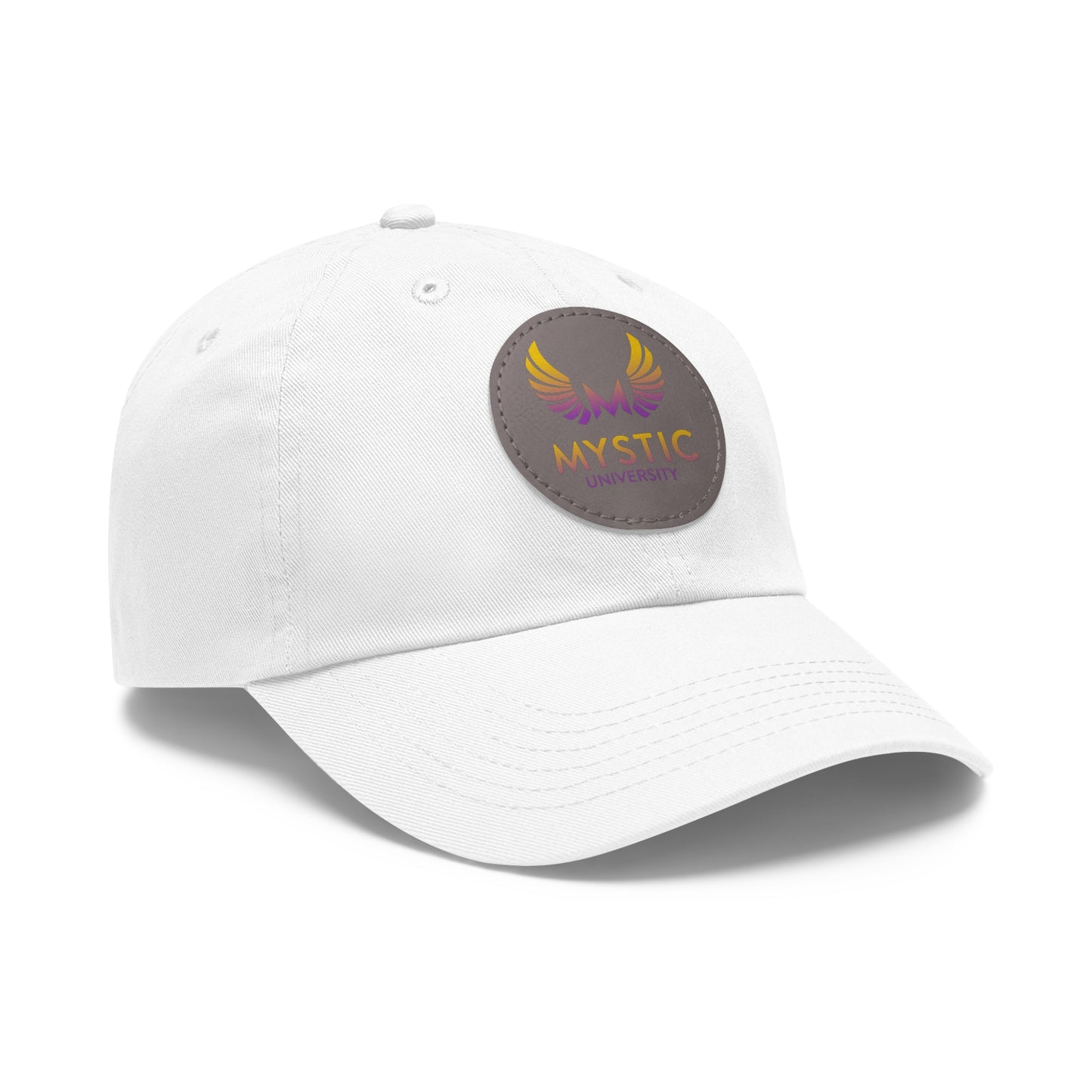 Mystic University Hat with Leather Patch (Round)- Activations