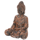 Weathered Brown Meditating Buddha Statue (Projects Peace)