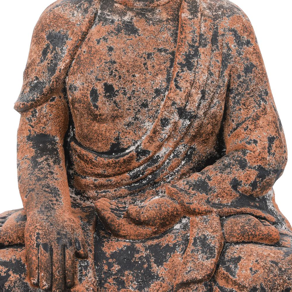 Weathered Brown Meditating Buddha Statue (Projects Peace)