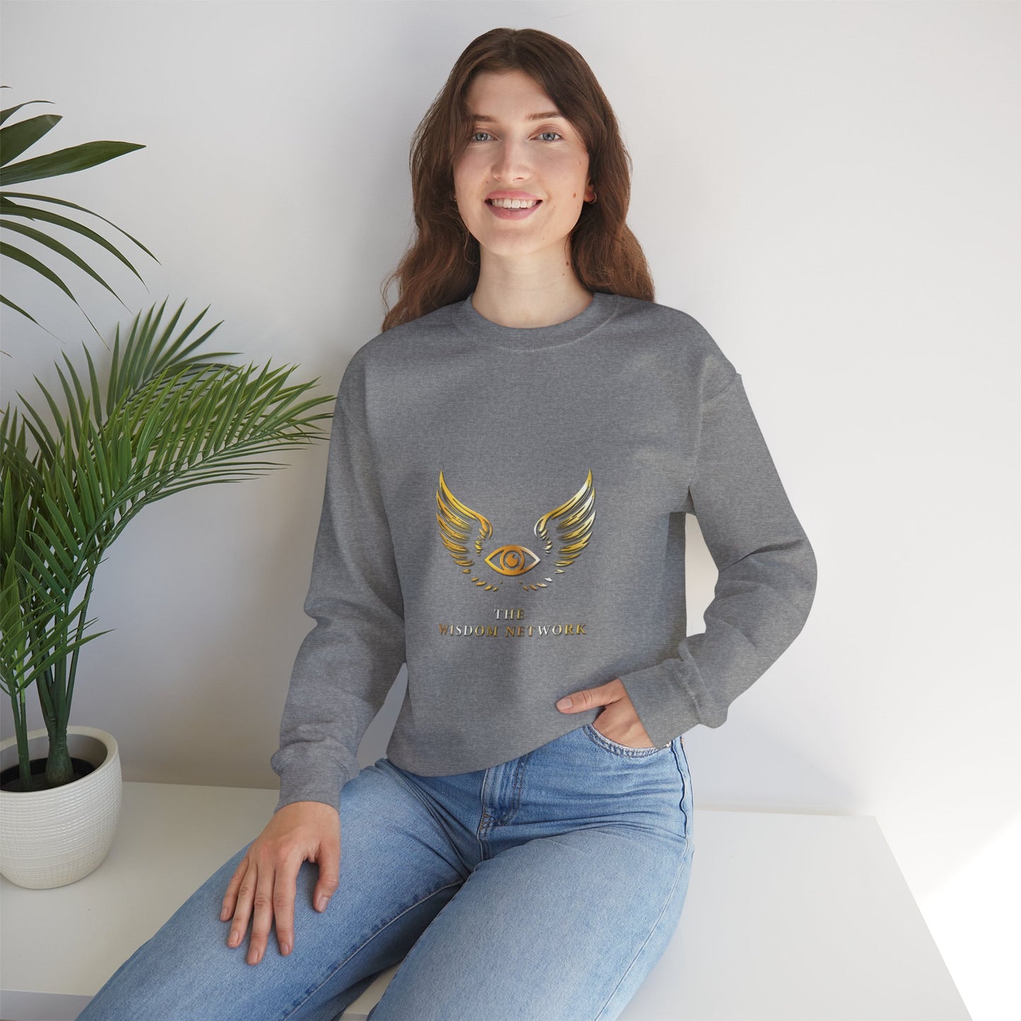 TWN Crewneck Sweatshirt - The Wisdom Network - Unisex Heavy Blend