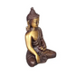 Sitting  Buddha in Meditation Pose two-tone color in Brass