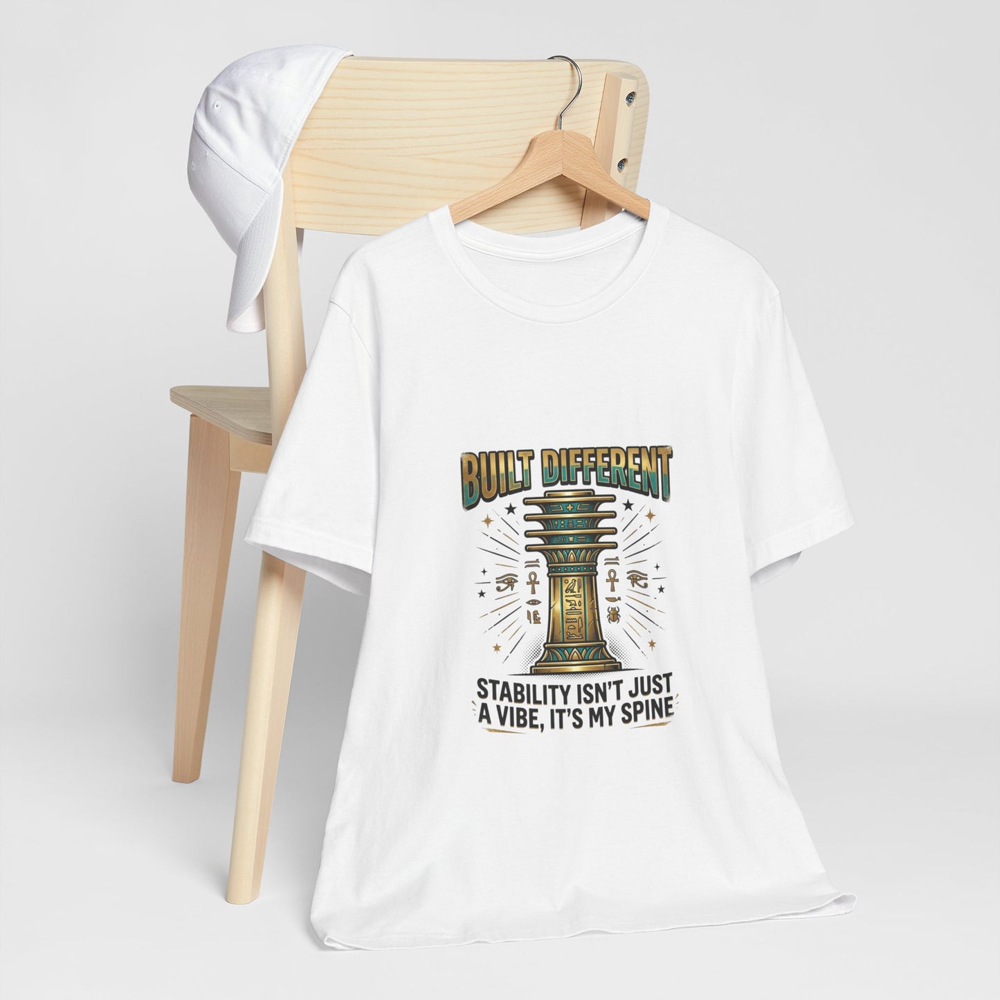 "Built Different"- Djed Pillar Stability T-Shirt