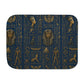 Egyptian Luxurious Sherpa Blanket - blue and gold- protection prosperity healing