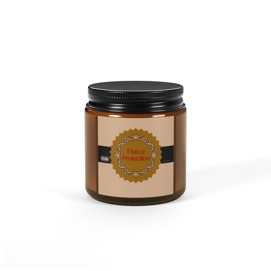 Fierce Protection Scented Soy Candle (Multi-Size, Amber Jar)