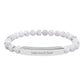 2026 Word of the Year Custom Engravable Natural Stone Stretch Bead Bracelet — Personalized Bar Bracelet