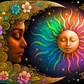 Tarot Cloth- Bohemian Moon and Sun