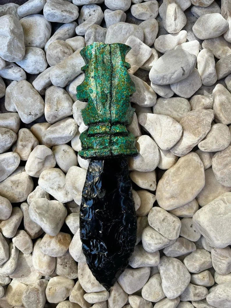 Mayan Obsidian Ritual Knife (Energy Clearing & Removal) #1