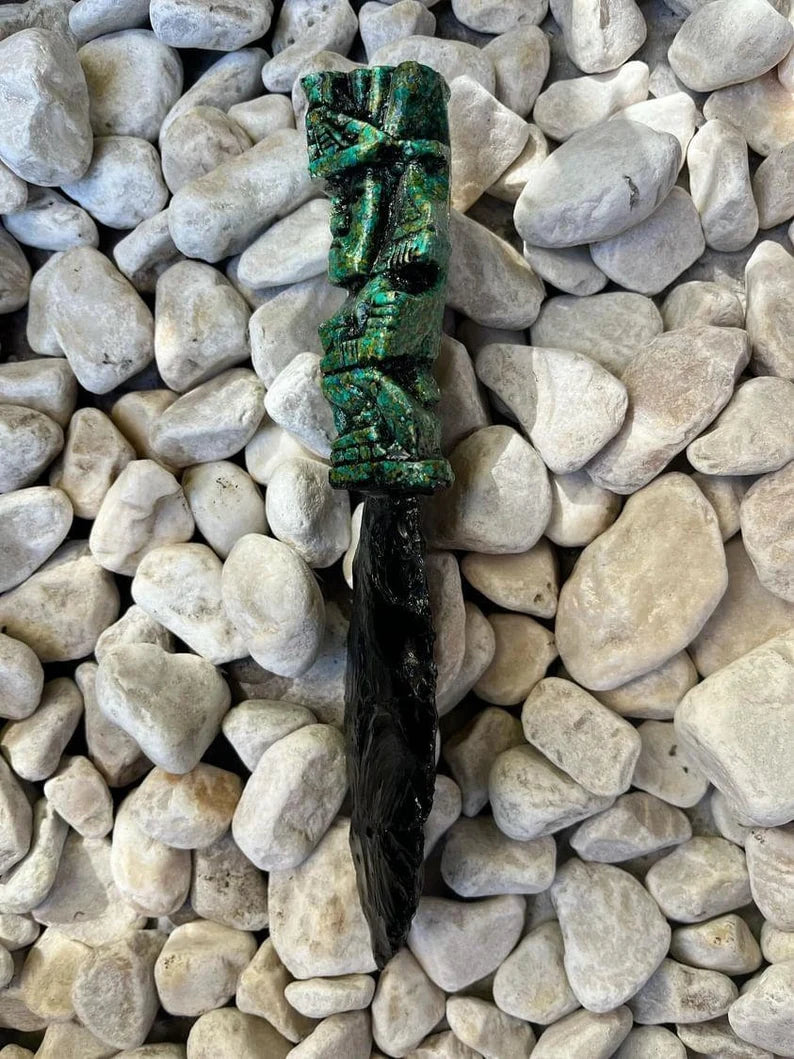 Mayan Obsidian Ritual Knife (Energy Clearing & Removal) #1