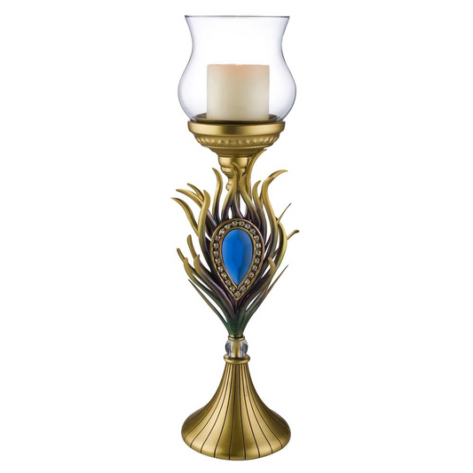 Peacock Plume Candleholder