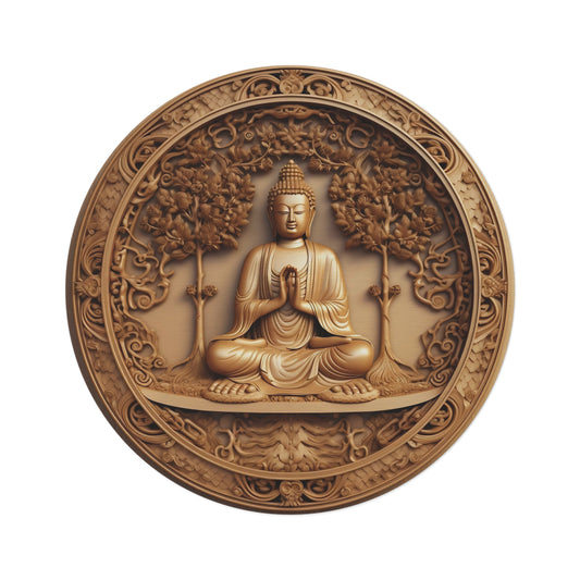 Buddha 3D #2 Round Meditation/Ritual Rug