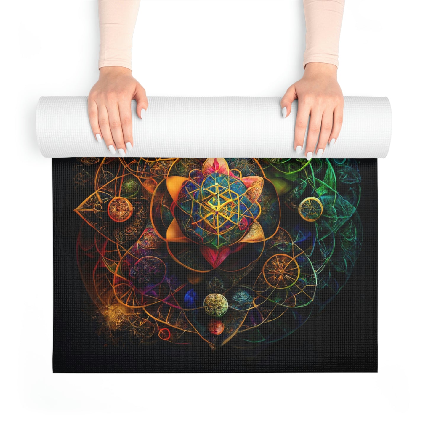 Sacred Geometry Foam Yoga Mat