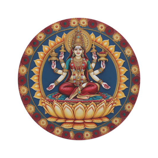 Lakshmi Round Meditation/Ritual Rug